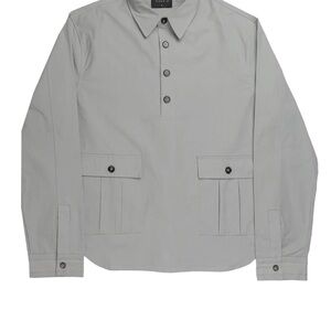 Theory Gray Button-Up Shirt